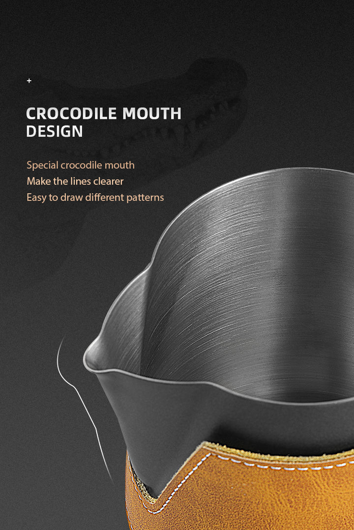 MHW-3BOMBER pichet à lait sans poignée noir 400 ml - Coffee Coaching Club