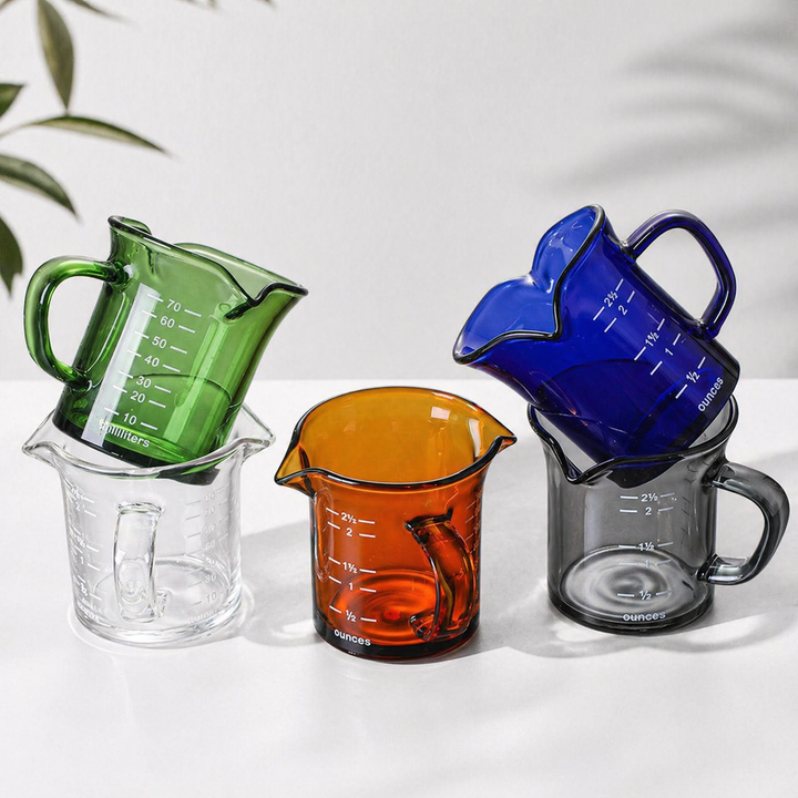 IVORE.GROUP glass measuring cup, all colours at a glance