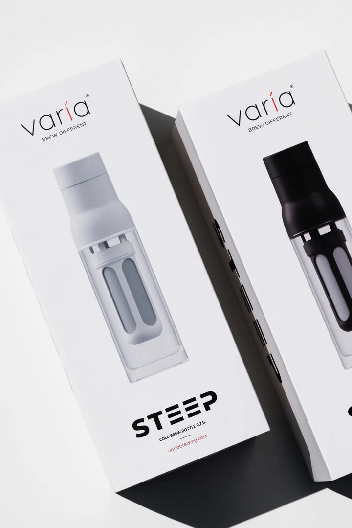 Varia STEEP cold brew bottle, spout – Coffee Coaching Club 5
