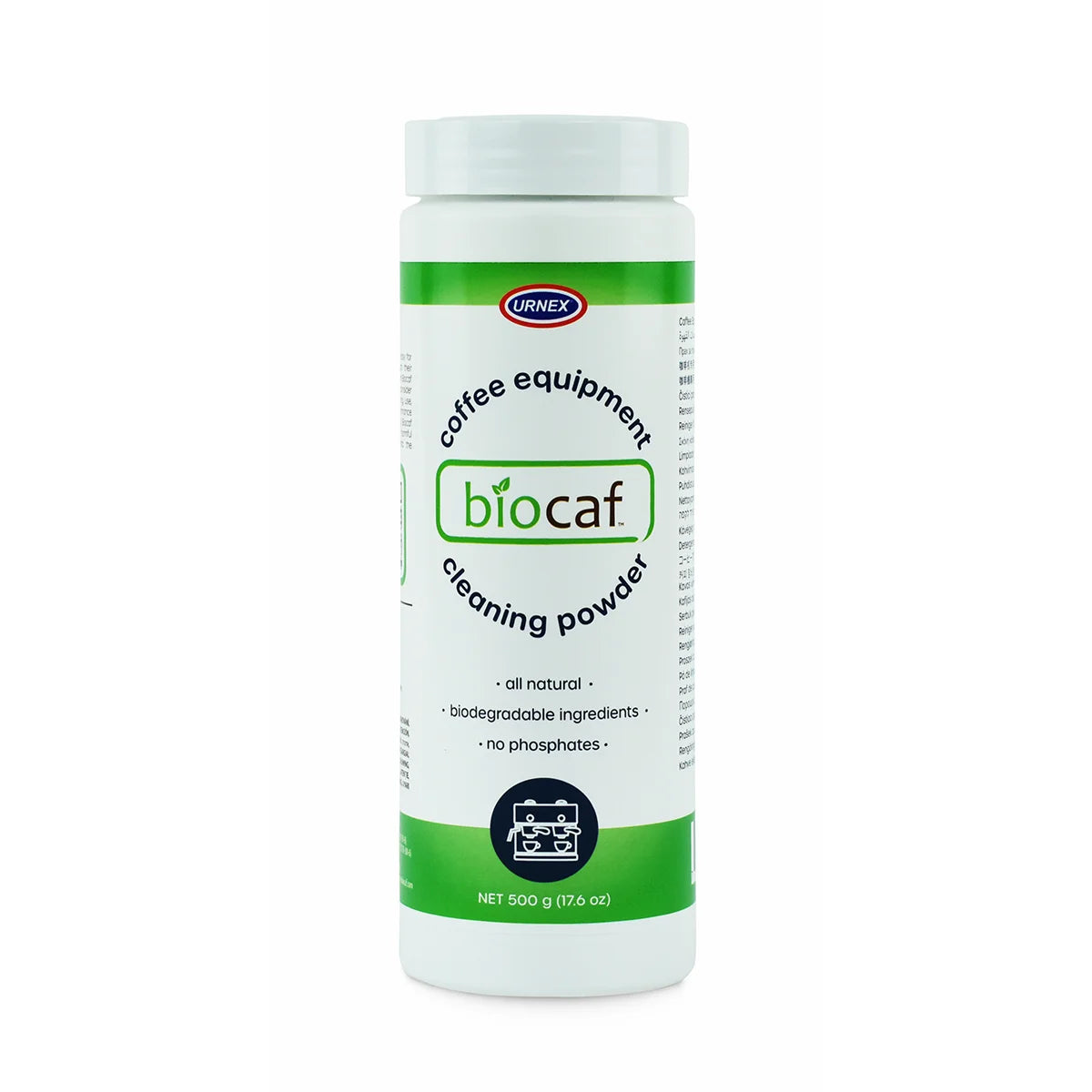 Urnex Biocaf Reinigungspulver 500g - Coffee Coaching Club