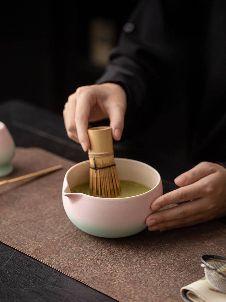 Gohobi - Gohobi Ceramic Matcha Set 043, pink and green - Coffee Coaching Club GmbH