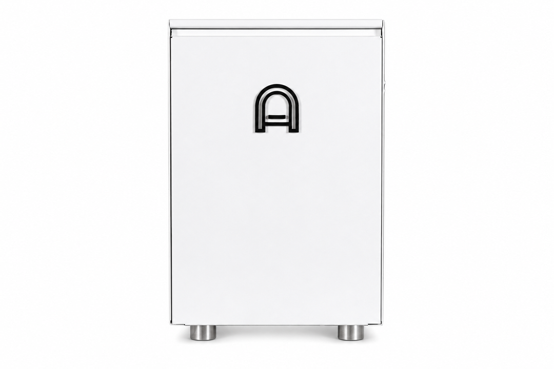 Arkel Tide Weiß Seitenpanel mit dem A-Logo der portugiesischen Manufaktur aus Porto
