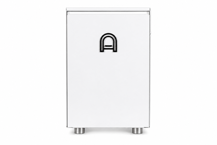 Arkel Tide Weiß Seitenpanel mit dem A-Logo der portugiesischen Manufaktur aus Porto