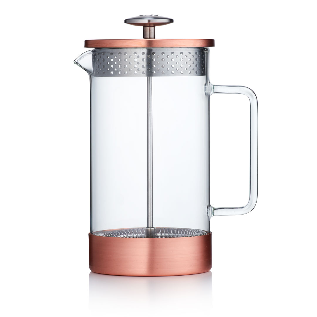 Plastic Free French Press - Core Coffee Press 1000 ml - Cuivre - Coffee Coaching Club