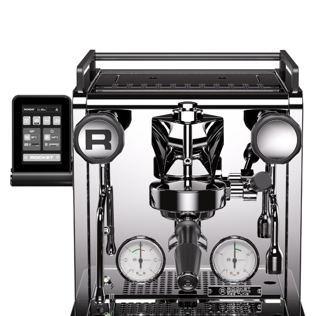 Rocket R58 Tune Chrome Seitenansicht poliertes Edelstahl - Coffee Coaching Club 3