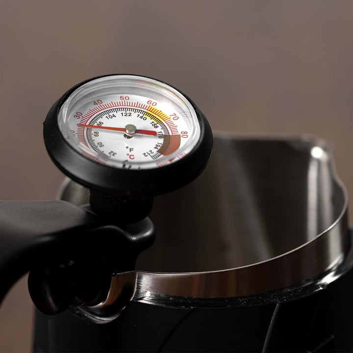 Flair Analog Milch-Thermometer mit Edelstahl-Probe und Pitcher-Clip – Coffee Coaching Club 2