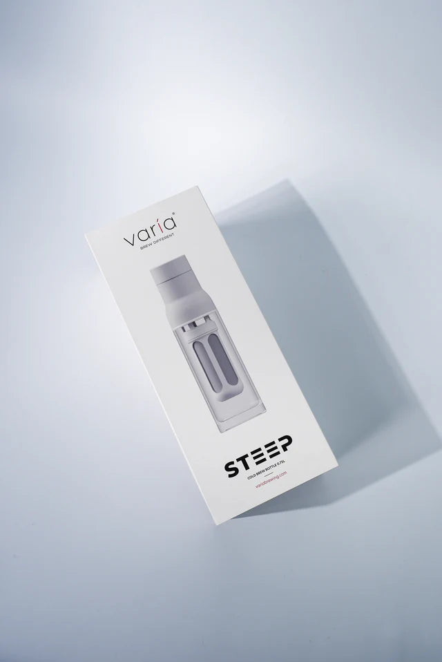 Varia STEEP cold brew bottle in the fridge door – Coffee Coaching Club 4