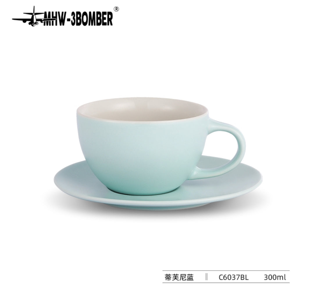 MHW 3BOMBER Mars Serie Caffè - Tazza in ceramica 300 ml Tiffany Blue - Coffee Coaching Club