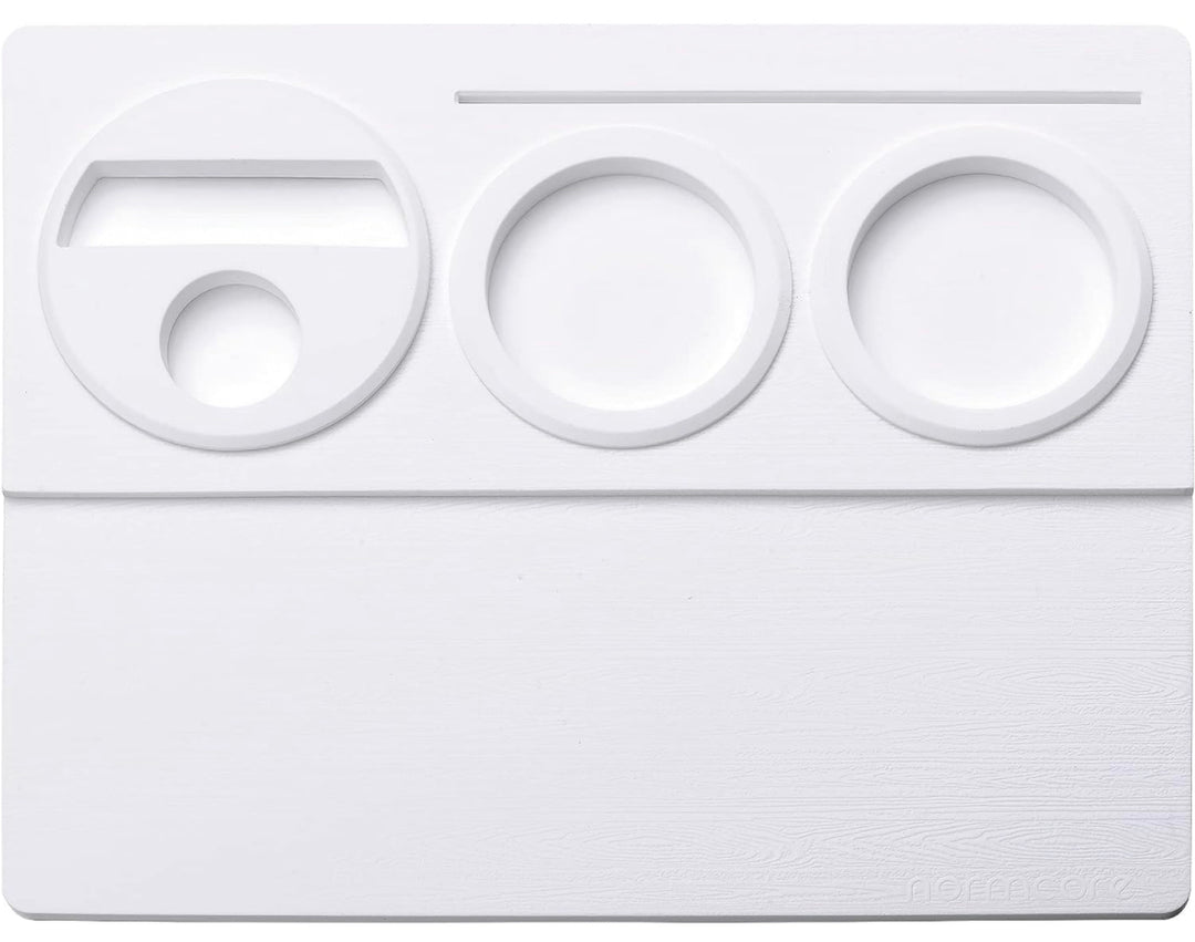 Normcore Tampmatte V2 Bianco sul piano di lavoro – Coffee Coaching Club 4