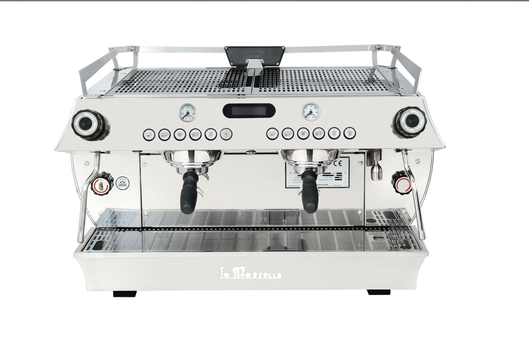La Marzocco GB5 X AV 2 groupes – vue latérale – Coffee Coaching Club 2