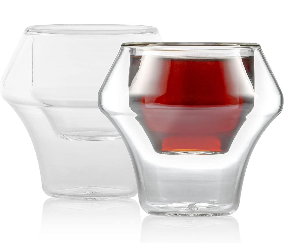 MHW3-BOMBER Bicchiere da Espresso a Doppia Parete, Set da 2 Pezzi - Coffee Coaching Club