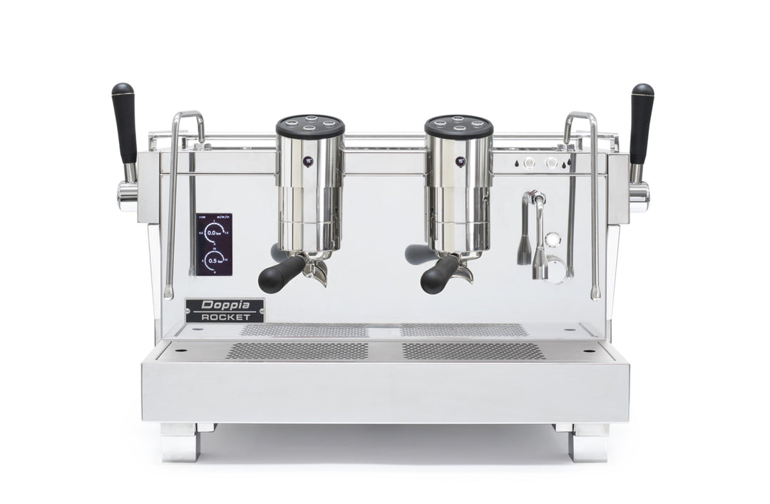 Rocket RE Doppia saturated brew groups and control panel – Coffee Coaching Club 2