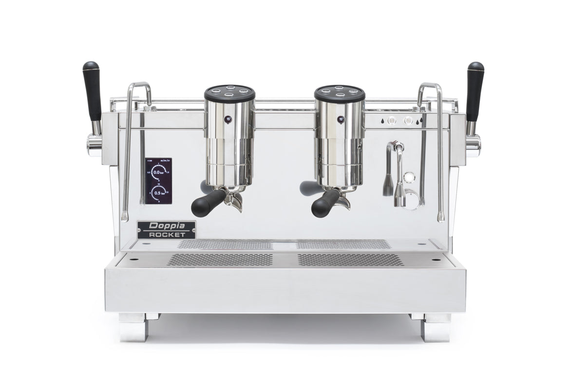 Rocket RE Doppia saturated brew groups and control panel – Coffee Coaching Club 2