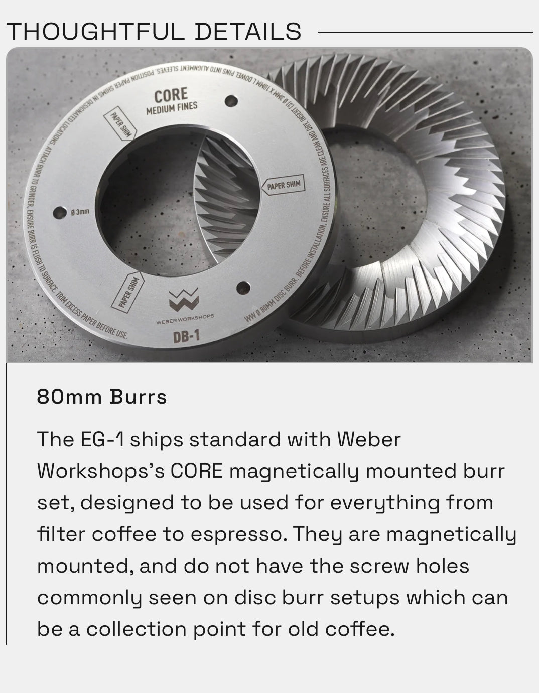 Weber Workshops EG-1 80mm Flat Burr Macinacaffè Nero – Coffee Coaching Club 8
