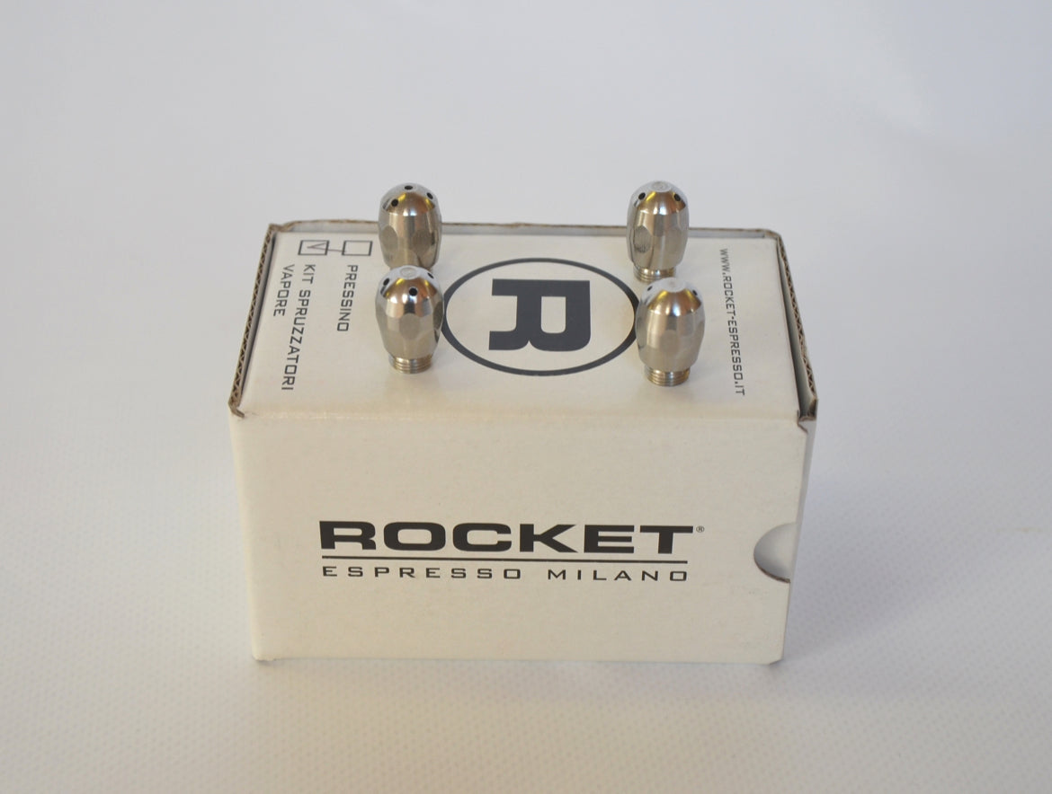 Detalle del juego de 4 boquillas de vapor Rocket – Coffee Coaching Club 2
