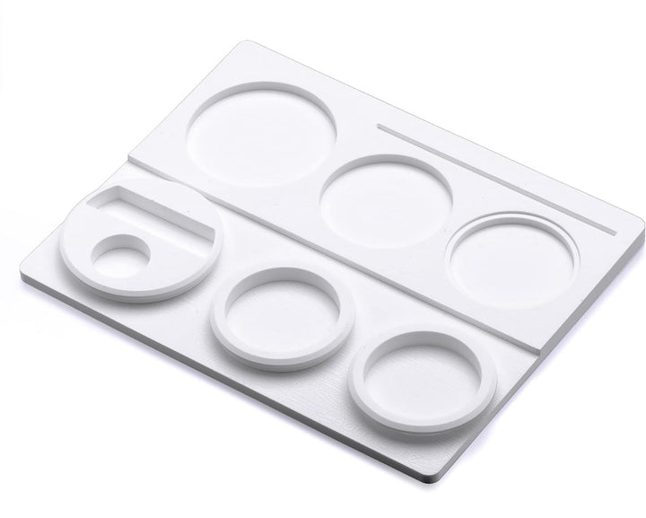 Normcore Tampmatte V2 Bianco con incavo per tamper – Coffee Coaching Club 2