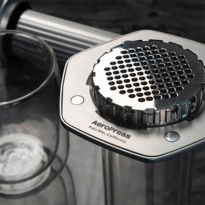 AeroPress Premium Coffee Maker made of glass and stainless steel – a handcrafted masterpiece - Coffee Coaching Club