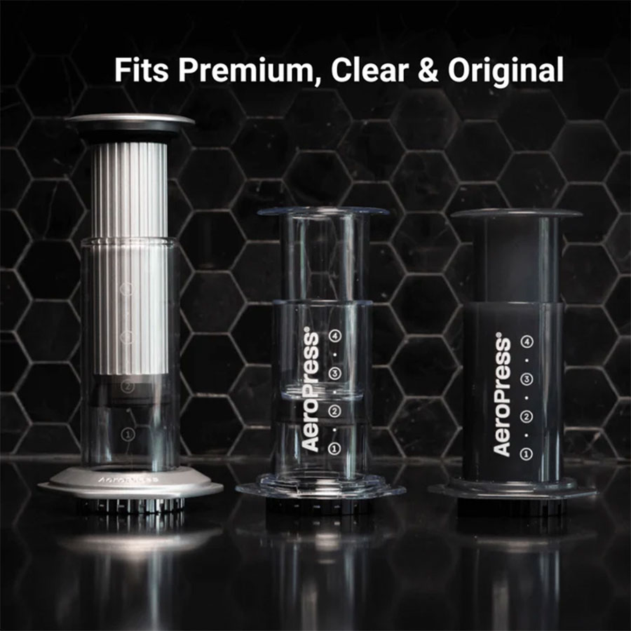 AeroPress Premium Coffee Maker made of glass and stainless steel – a handcrafted masterpiece - Coffee Coaching Club