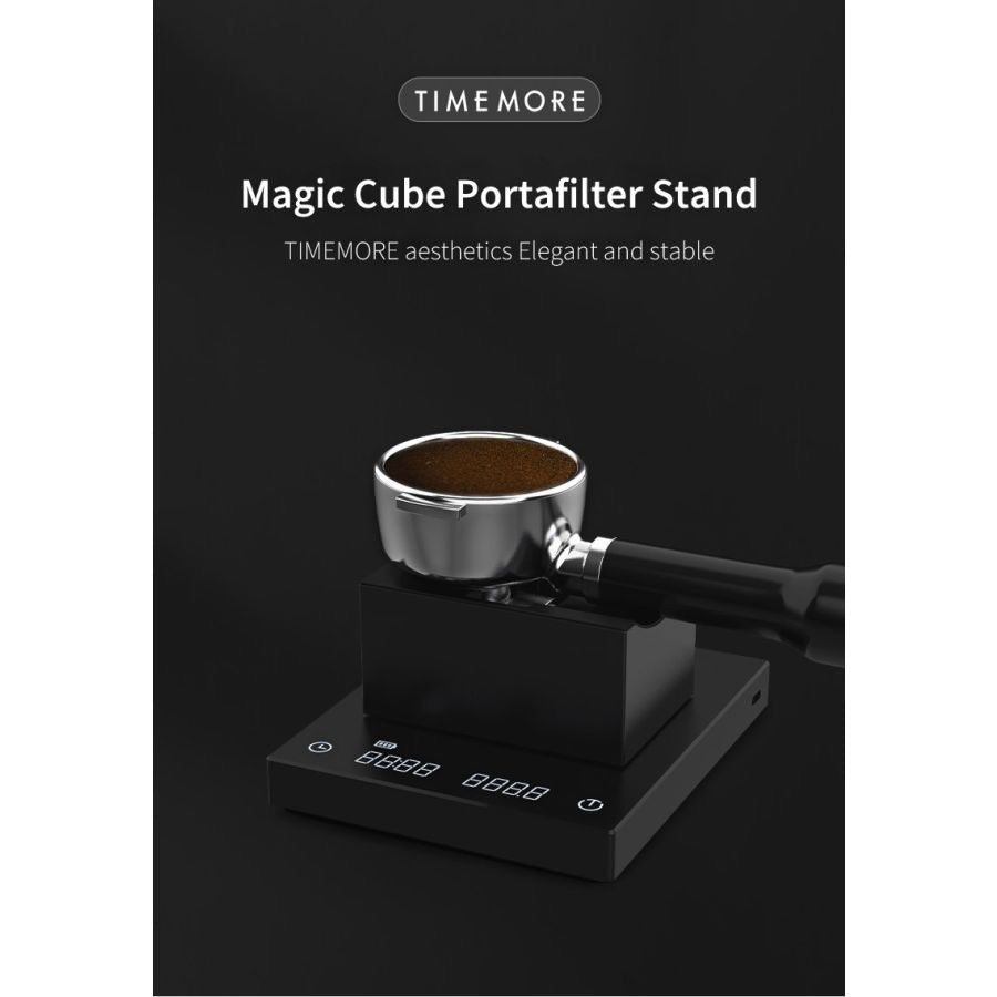 Timemore Magic Cube Portafilter Stand - Tampingstation - Coffee Coaching Club