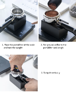 Timemore Magic Cube Portafilter Stand - Tampingstation - Coffee Coaching Club