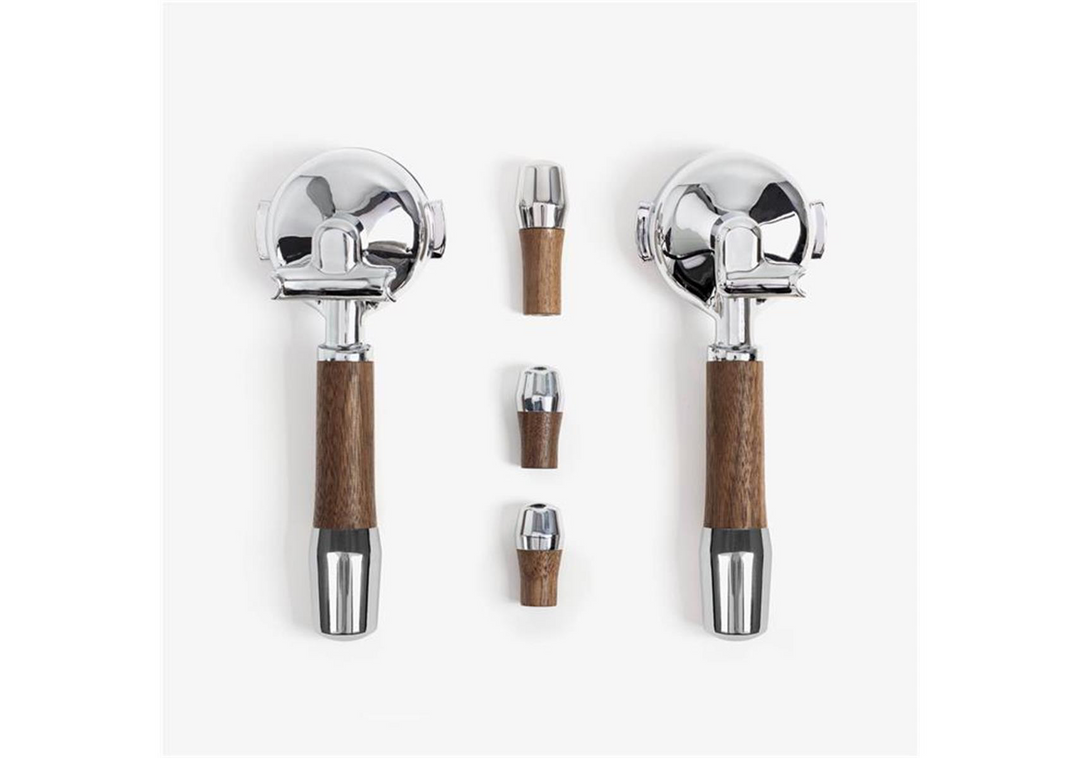 Wiedemann elegant handle set for ECM/adjustment wheels, walnut - Coffee Coaching Club