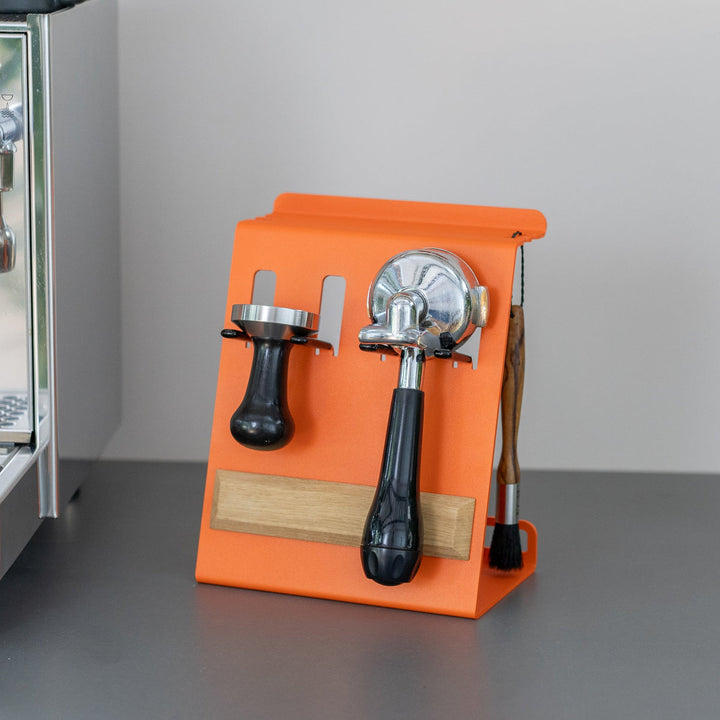 Flate - Kompakte Barista Station mit Siebträgerhalter für Barista Zubehör - Coffee Coaching Club GmbH