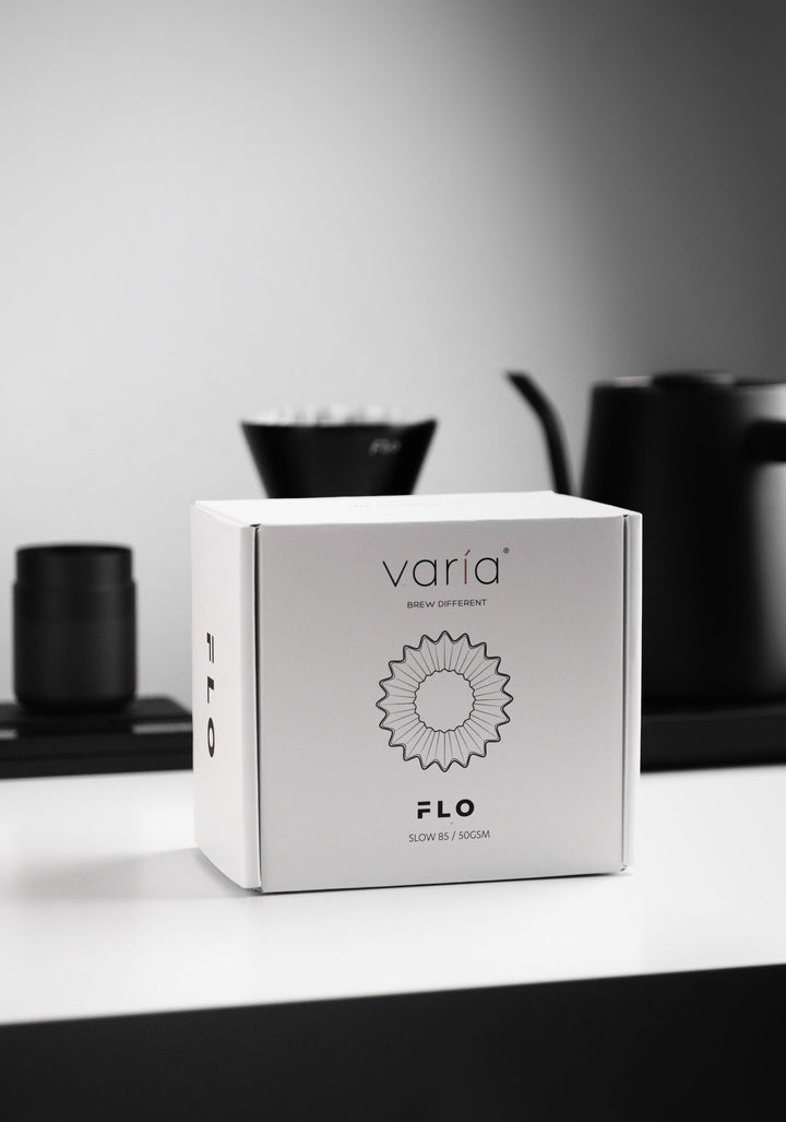 Varia FLO Filterpapiere Verpackung Detail – Coffee Coaching Club 7