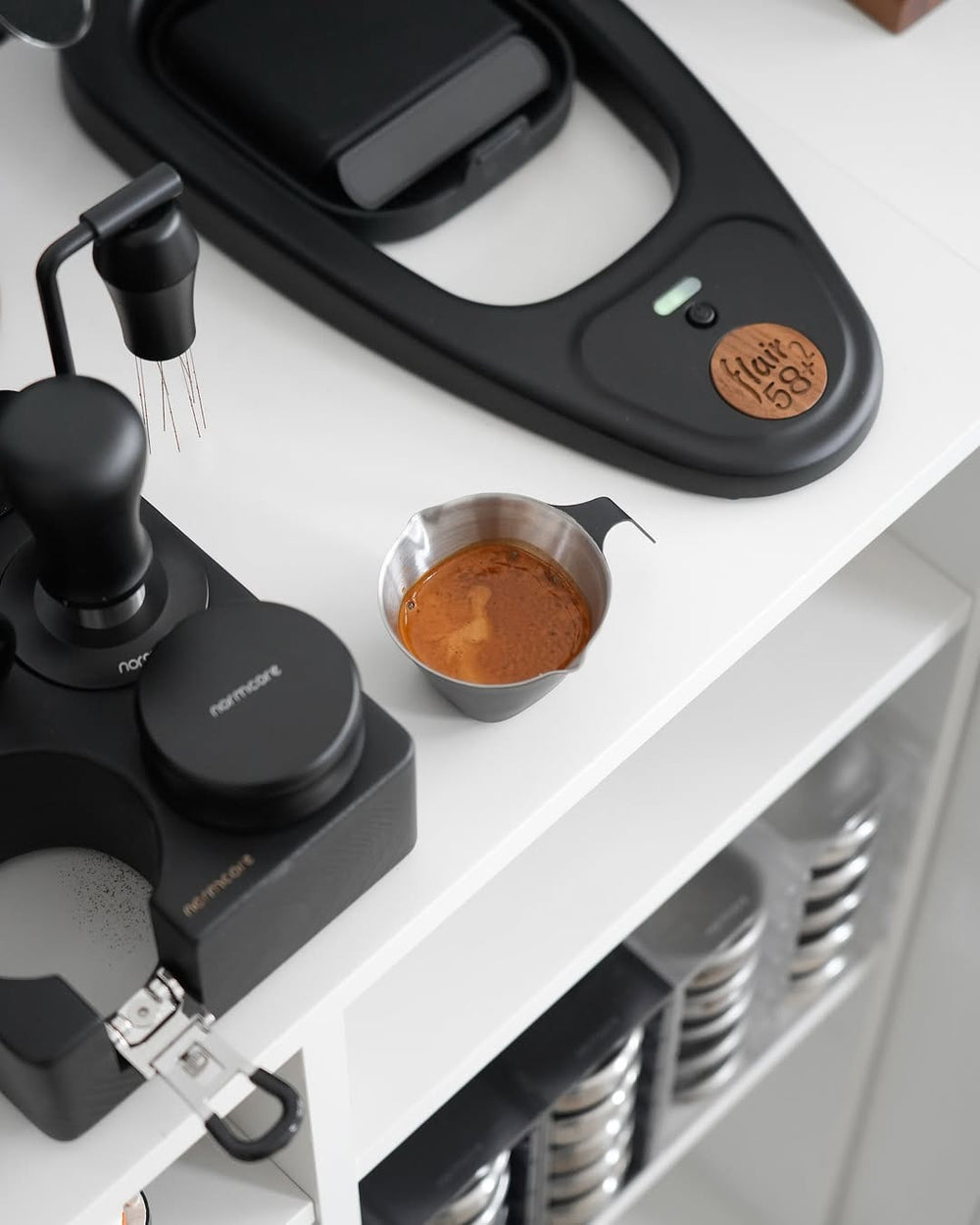 Normcore Compact Tamping Station Aufsicht – Coffee Coaching Club 10