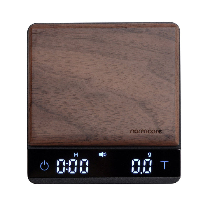 Normcore balance à café avec noyer Pocket Scale – Coffee Coaching Club 1