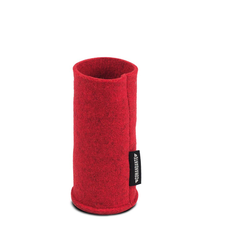 Comandante C40 housse de protection en feutre TOMATO - Coffee Coaching Club