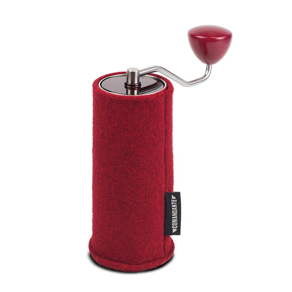 Comandante C40 housse de protection en feutre CHERRY - Coffee Coaching Club