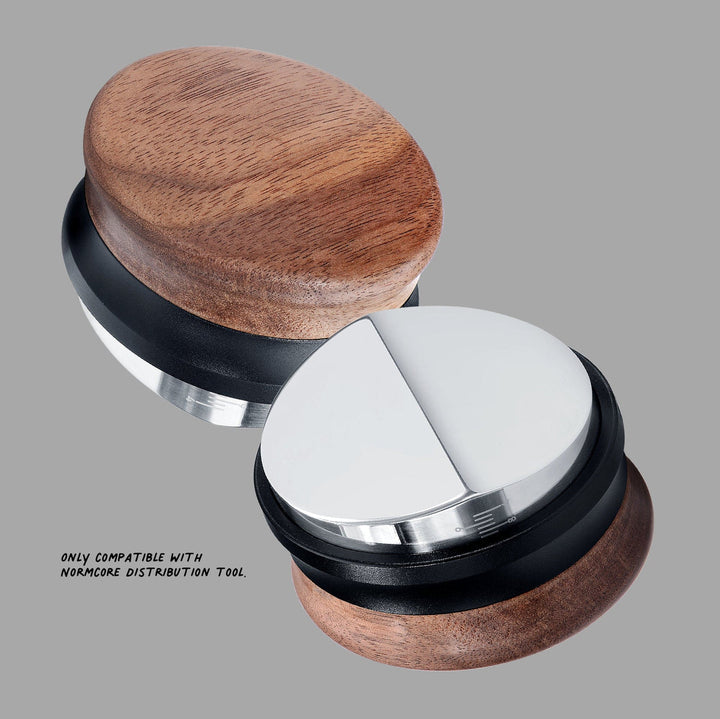 Normcore Cabo de Madeira de Nogueira para Leveler e Distributor 53,3 mm – Coffee Coaching Club 1