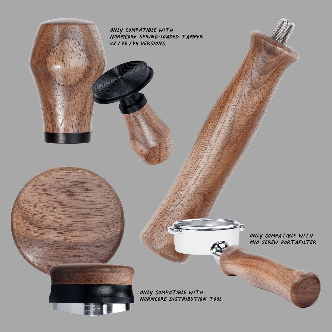 Normcore wooden handle walnut grain – Coffee Coaching Club 2