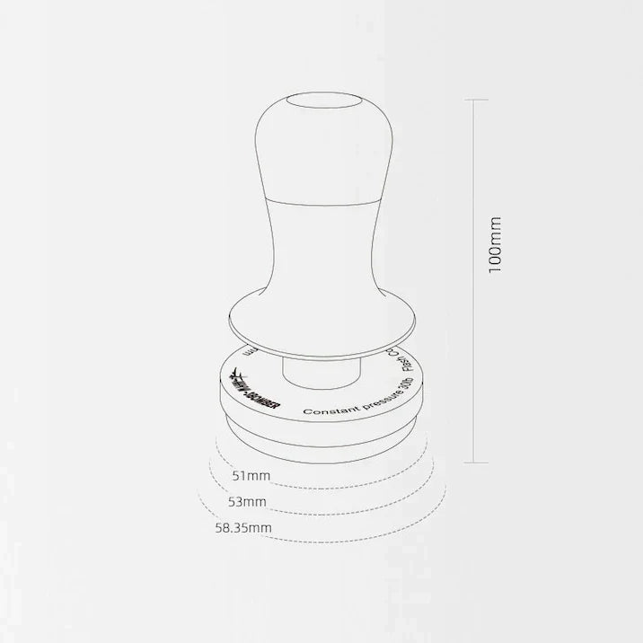 MMHW-3BOMBER Tamper para Espresso Flash 51 mm: perfeito para extrações constantes e precisas - Coffee Coaching Club
