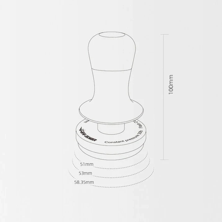 MHW-3BOMBER Tamper per Espresso Flash 53.35 mm: perfetto per estrazioni costanti e precise - Coffee Coaching Club