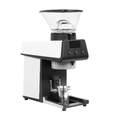 La Marzocco Pico in Weiss – Seitenansicht mit Display – Coffee Coaching Club