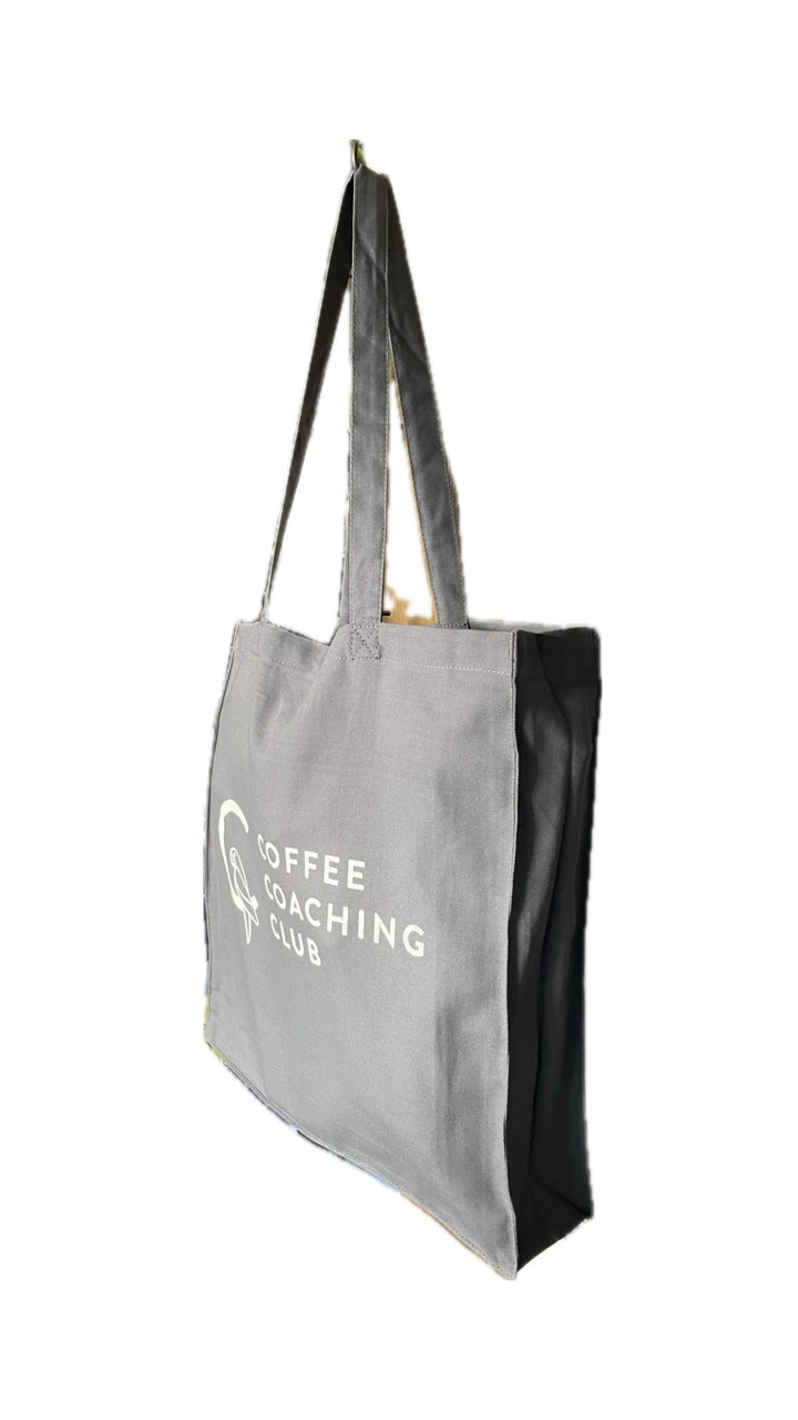 Tote Bag Coffee Coaching Club - Grigio elegante - Coffee Coaching Club