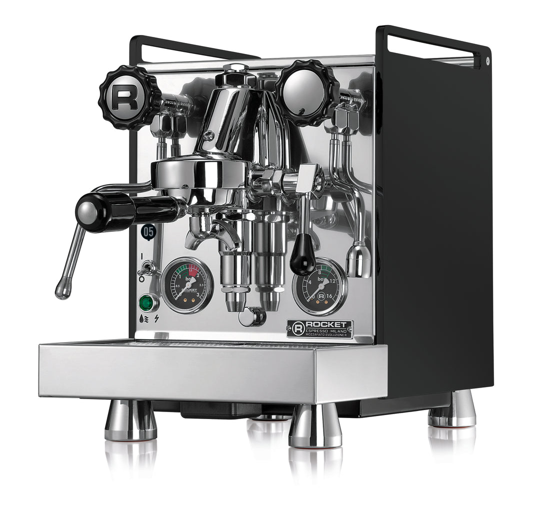 Rocket Mozzafiato Cronometro R preta, máquina de café espresso de circuito duplo – Coffee Coaching Club 1