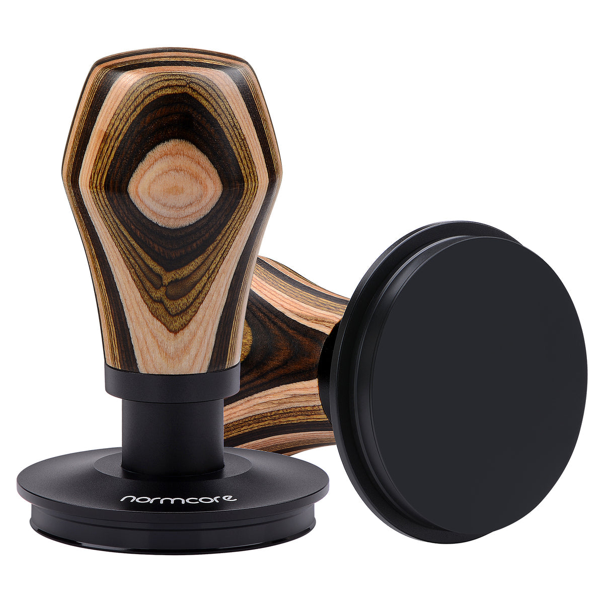 Normcore Tamper Titanium PVD Patterned Wood – Coffee Coaching Club 1