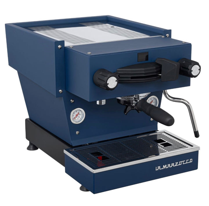 La Marzocco Linea Mini R in Marineblau – Detailansicht von oben – Coffee Coaching Club