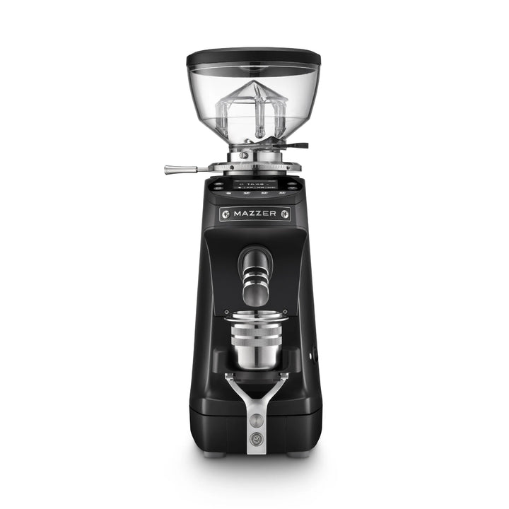 Mazzer Mini G GBW in Schwarz – Grind-by-Weight Espressomühle mit 64mm Burrs – Coffee Coaching Club