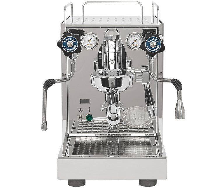 ECM Mechanika VI Slim PID Exclusive Line Front-Display und Shot Timer – Detail – Coffee Coaching Club 1