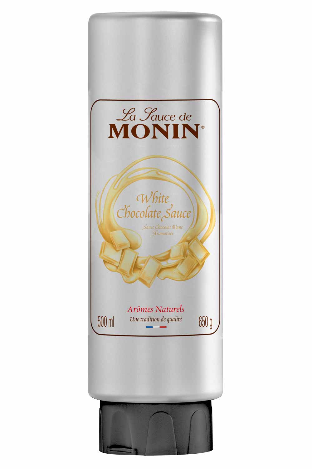 MONIN Salsa Chocolate Blanco 500 ml – imagen oficial del producto de monin.ch