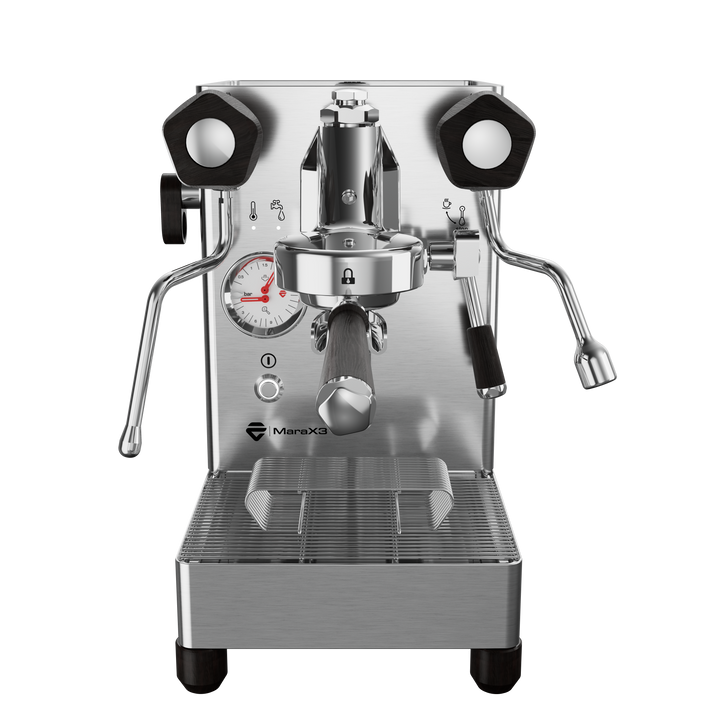 Lelit Mara X3 Seitenansicht mit Eichenholz-Details - Coffee Coaching Club 2