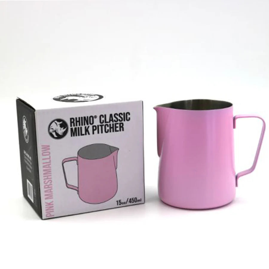 Rhino Classic Lattiera Pink Marshmallow 450 ml – Coffee Coaching Club 4