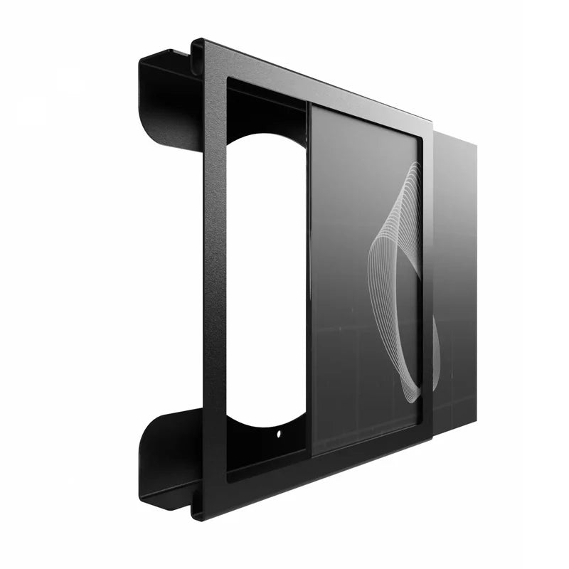 FLATE Schallplatten Wandhalterung Square, Schwarz – Coffee Coaching Club