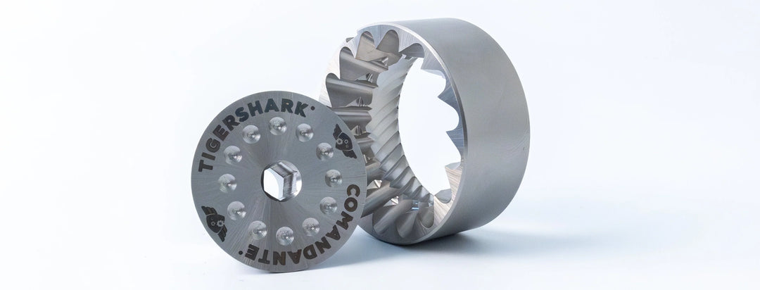 Comandante C40 MK4 Lab Series Tigershark – Nitro-Rex dual burr set disassembled with cone and ring – Coffee Coaching Club