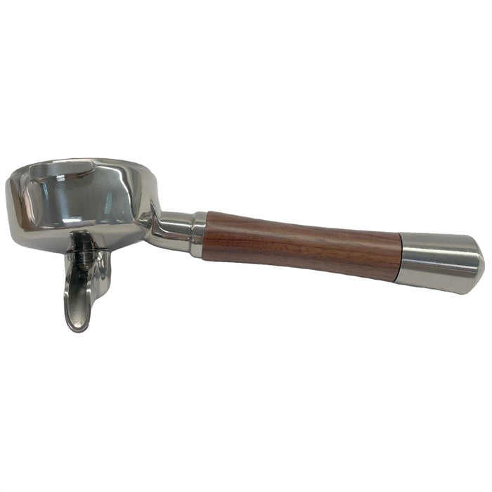 Arkel Premium portafilter 58mm in wood and stainless steel - Coffee Coaching Club