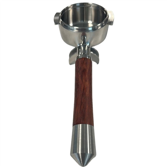 Arkel Premium portafilter 58mm in wood and stainless steel - Coffee Coaching Club