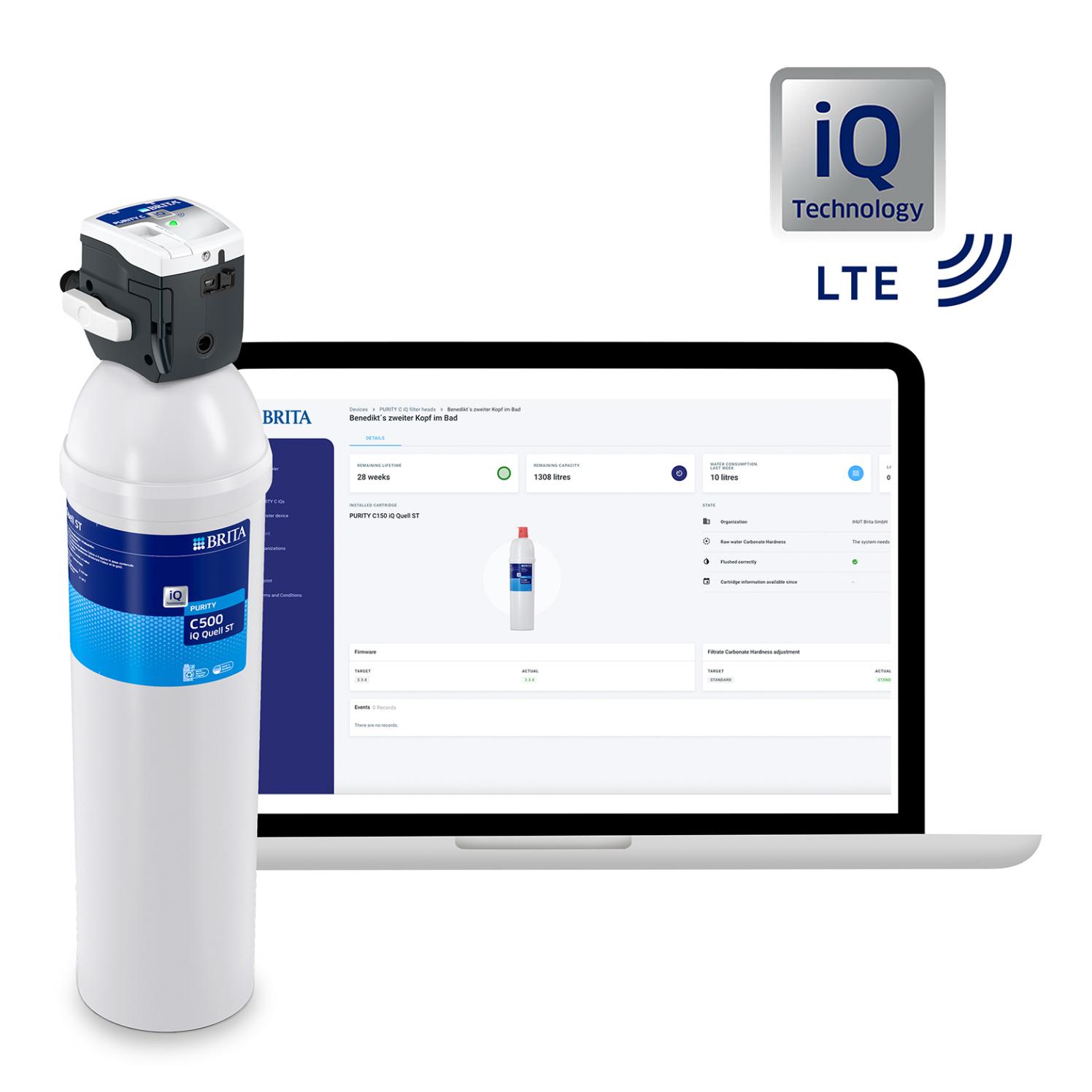 BRITA PURITY C iQ avec cartouche filtrante et tableau de bord en ligne – Coffee Coaching Club